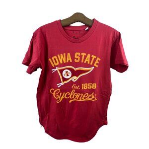 Pressbox Iowa State Cyclones T-Shirt Small Red 100% Cotton Vintage Graphic